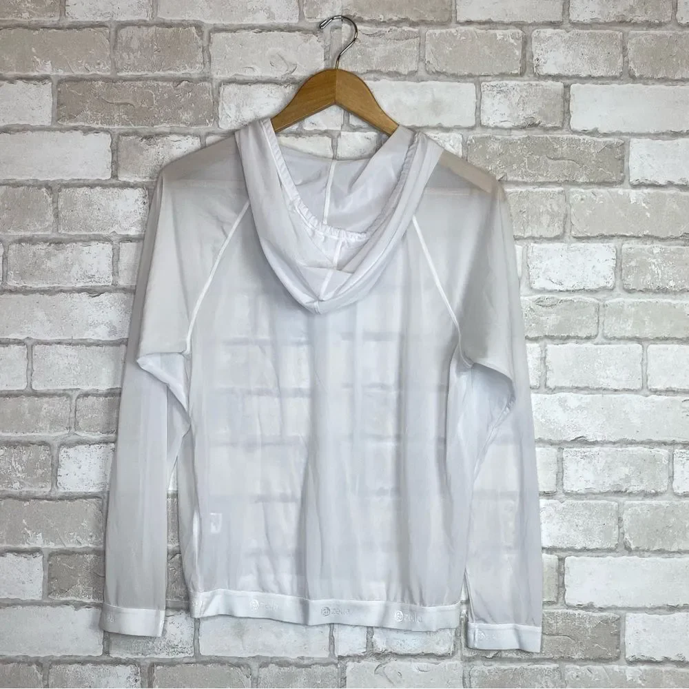 Zella Innovate Sheer Water Repellent Hoodie Size S